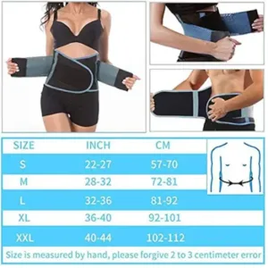 Serveuttam Waist Belt for Women - Body Shaper for Women Slimming Belt | Tummy Tucker Waist Trainer Shapewear Belt | Stomach Belt for Men | Waist Trimmer Trainer Belt for Weight Loss ( black,